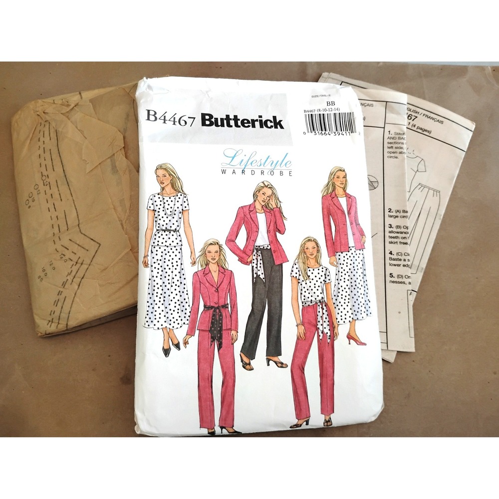 ❤️UNCUT Vintage Butterick Sewing Pattern Corporate Sleaze Wardrobe office siren